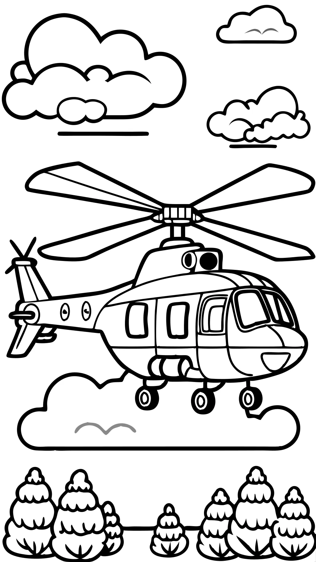 coloring pages of helicopters